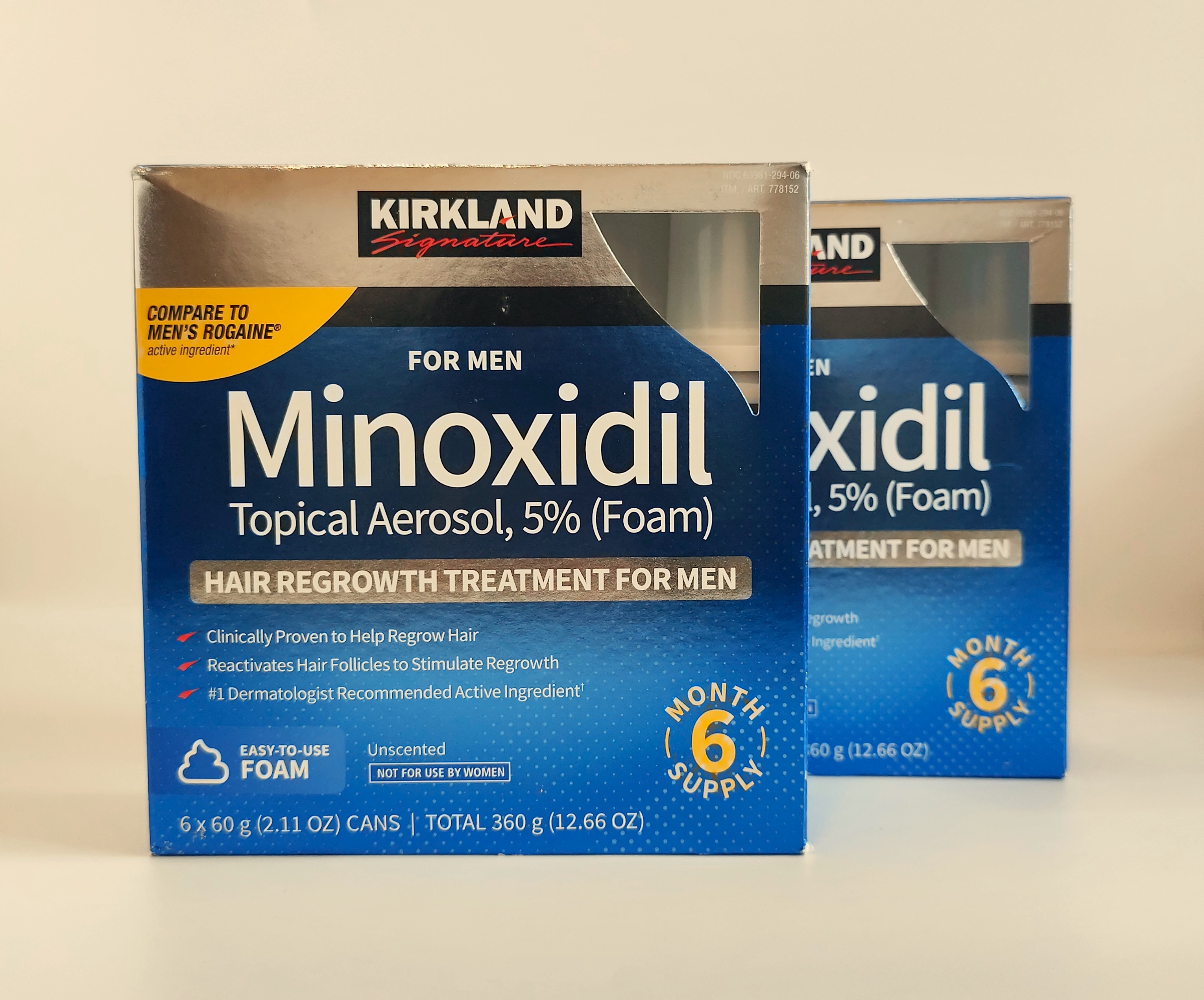 Kirkland Minoxidil 5% Foam for Men - 12 months