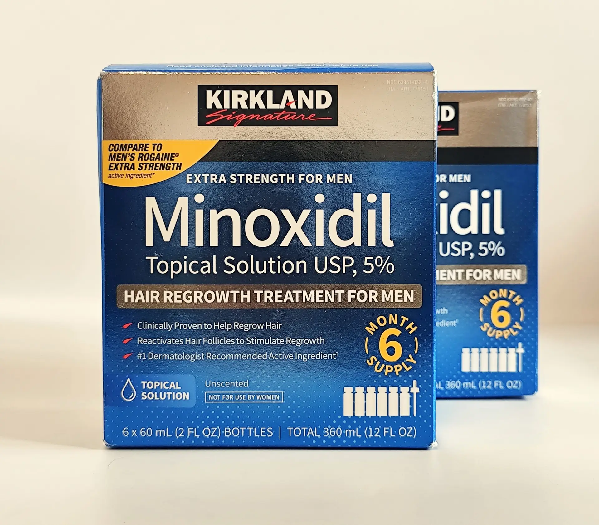 Kirkland Minoxidil 5% Solution - 12 months